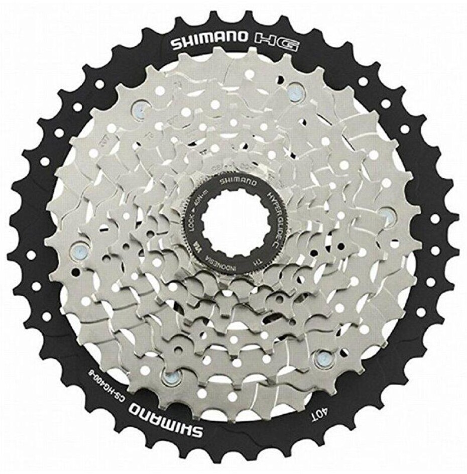 Shimano 8-kazeta CS-HG400 11-40 zubů, stříbrná/černá - main (0)