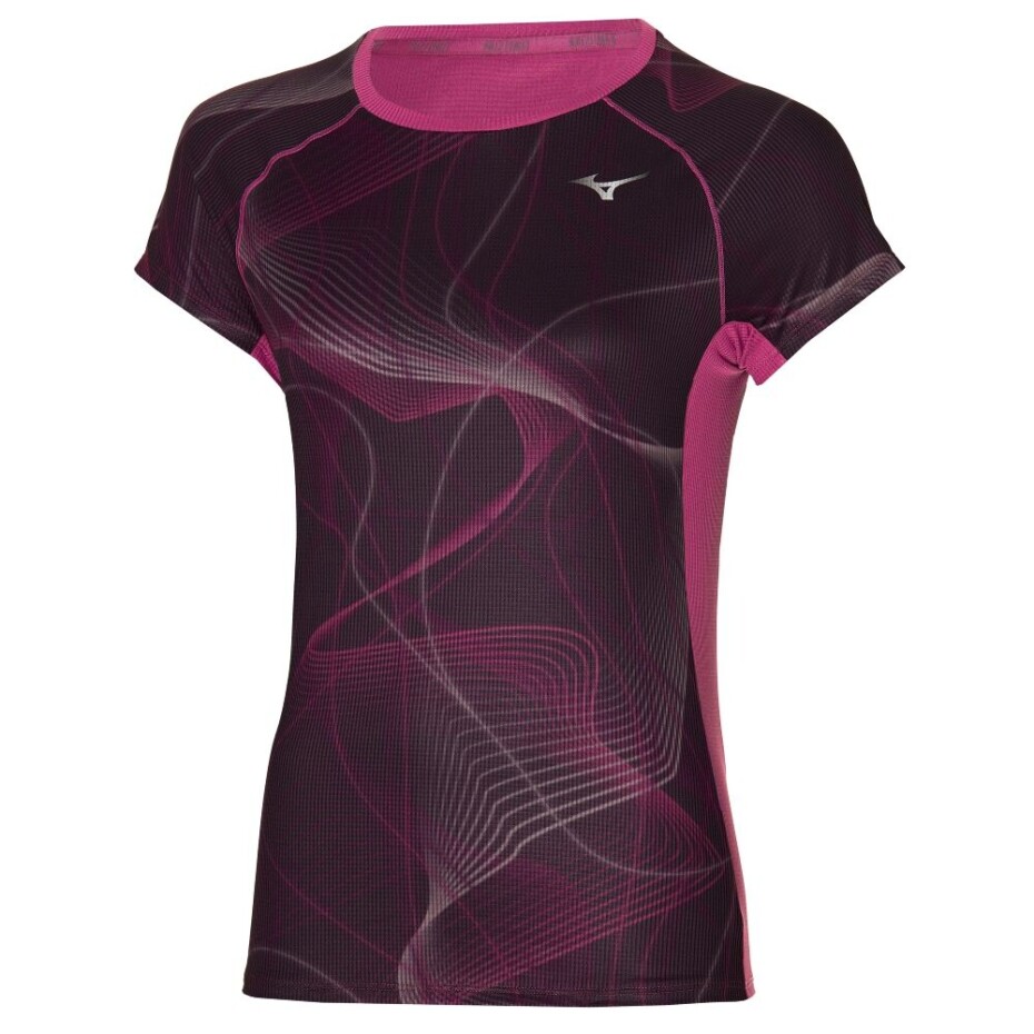 Dámské tričko Mizuno  Aero Grape wine S - main (0)