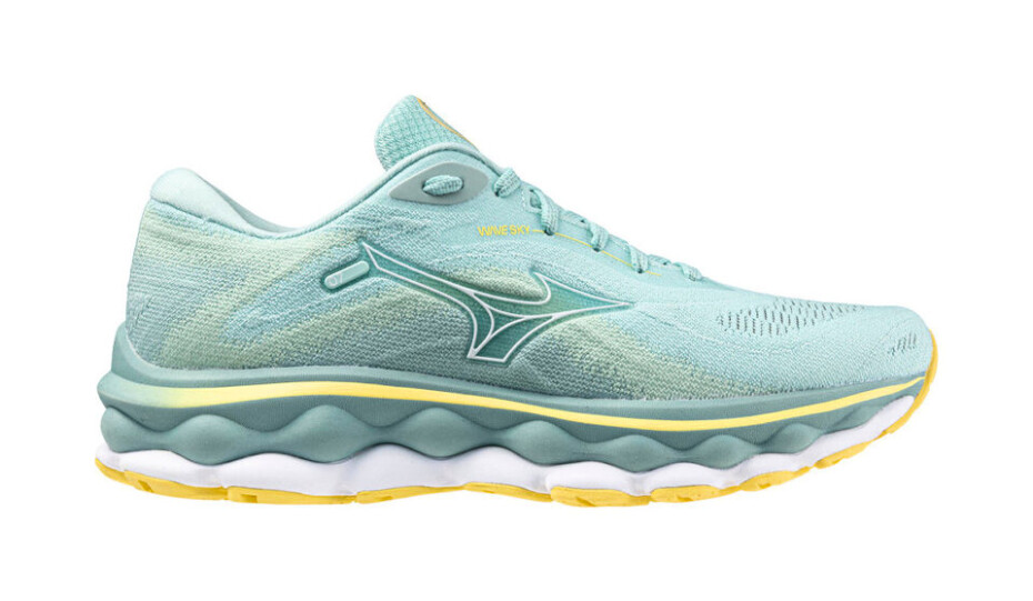 Dámská běžecká obuv Mizuno  Wave Sky 7 Eggshell Blue/White/Sunshine  UK 5 - main (0)
