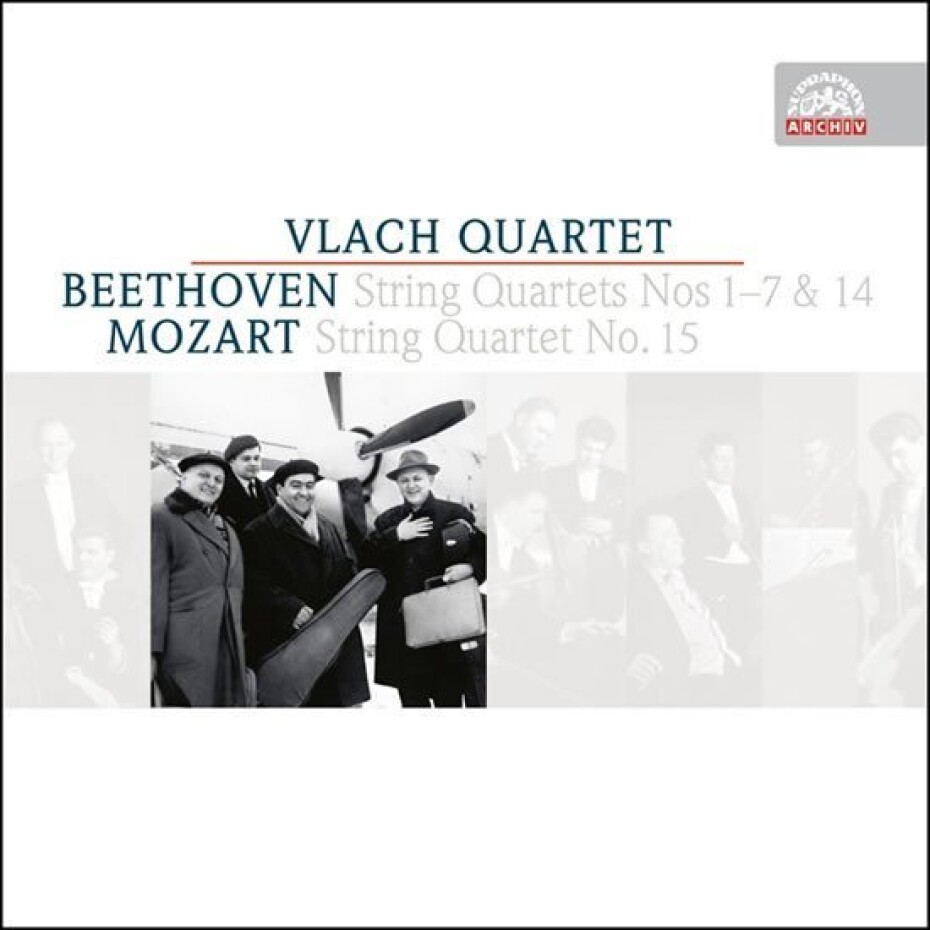 Beethoven &amp; Mozart: Smyčcové kvartety - 4 CD - kvarteto Vlachovo - main (0)