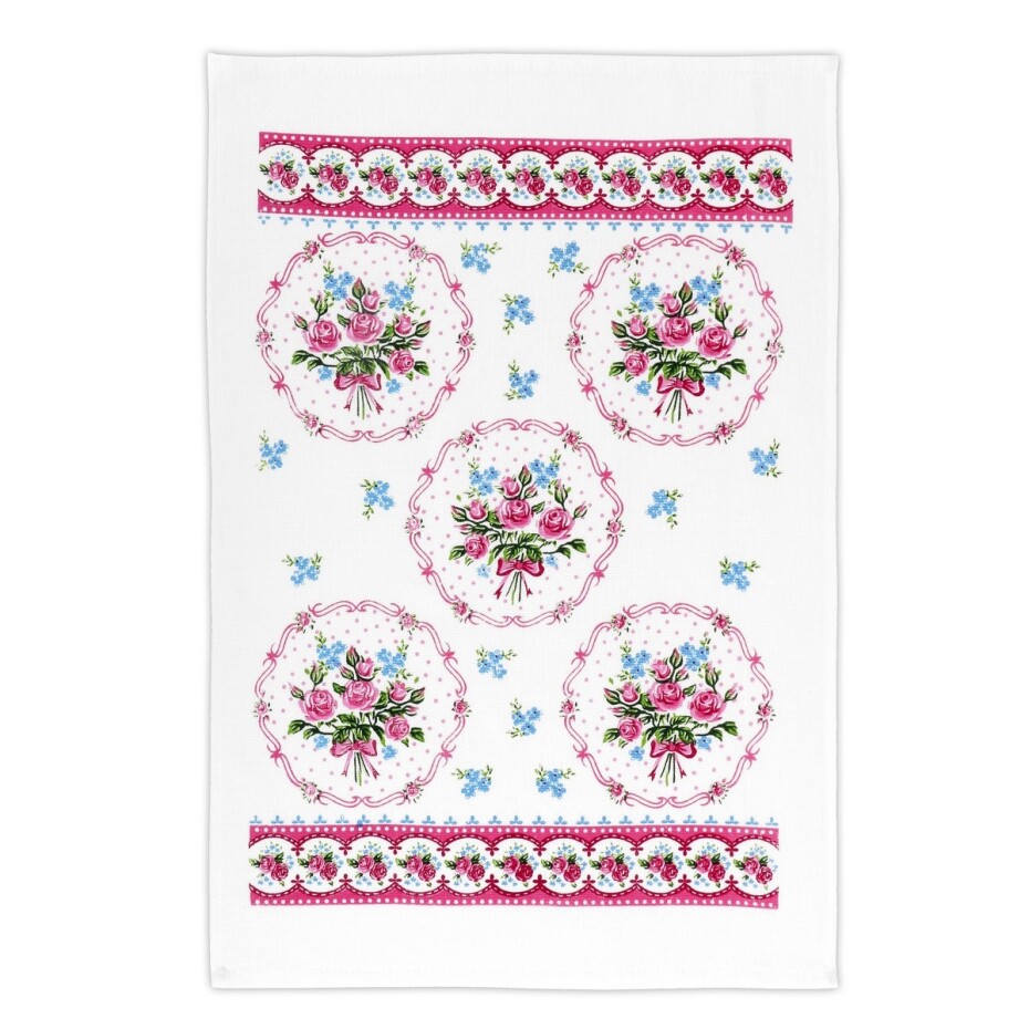 Bellatex Kuchyňská utěrka Květiny, 40 x 60 cm, sada 2 ks - main (1)