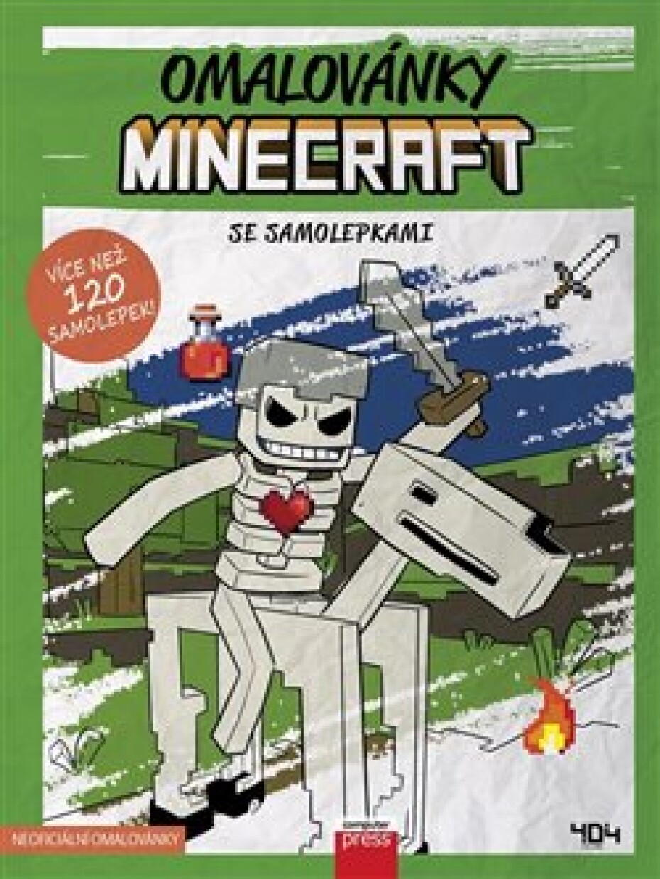 Omalovánky Minecraft se samolepkami - kolektiv - main (0)