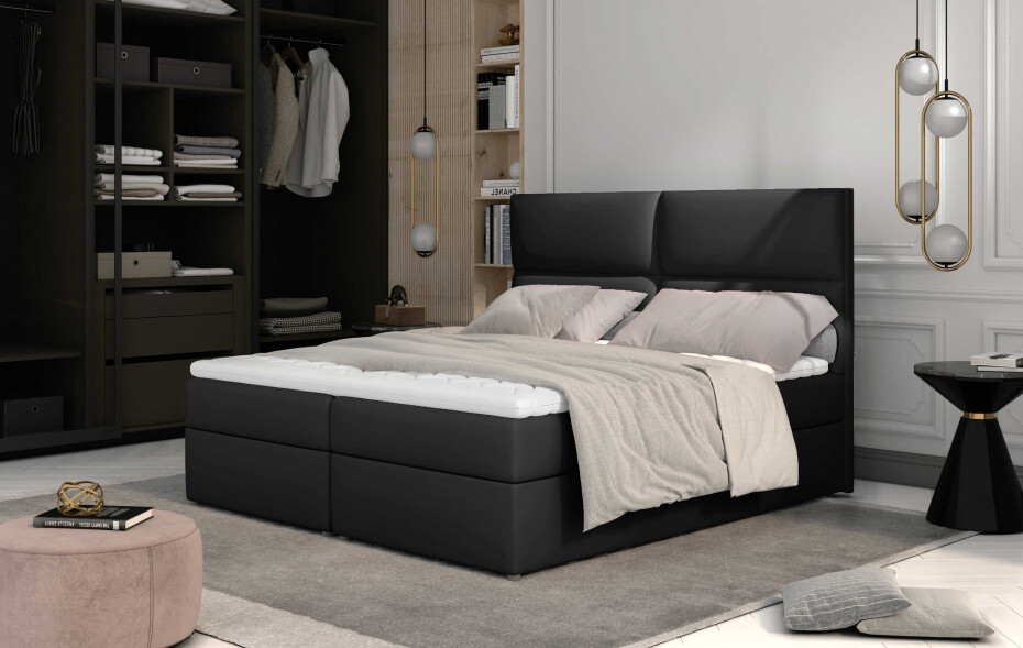 Artelta Manželská postel AMBER Boxspring | 180 x 200 cm Barevné provedení AMBER: Berlin 03 - main (5)