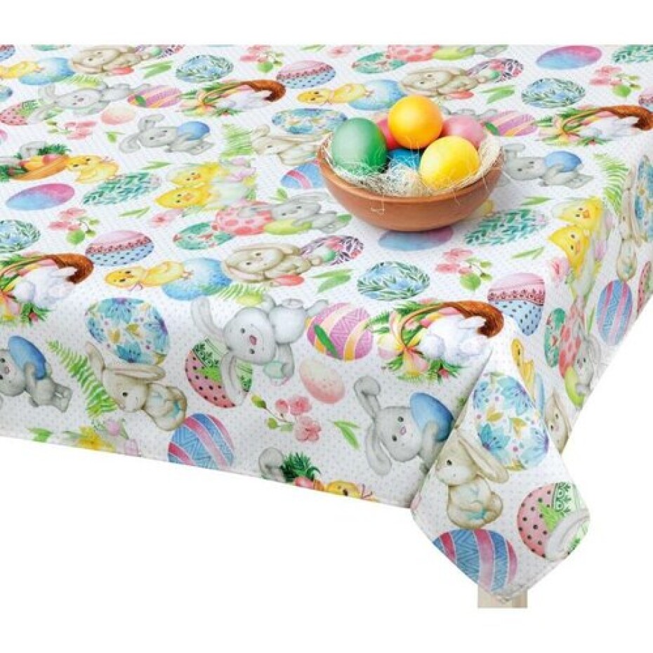 Bellatex Ubrus Velikonoce Zajíček, Kuřátko, 120 x 140 cm - main (1)
