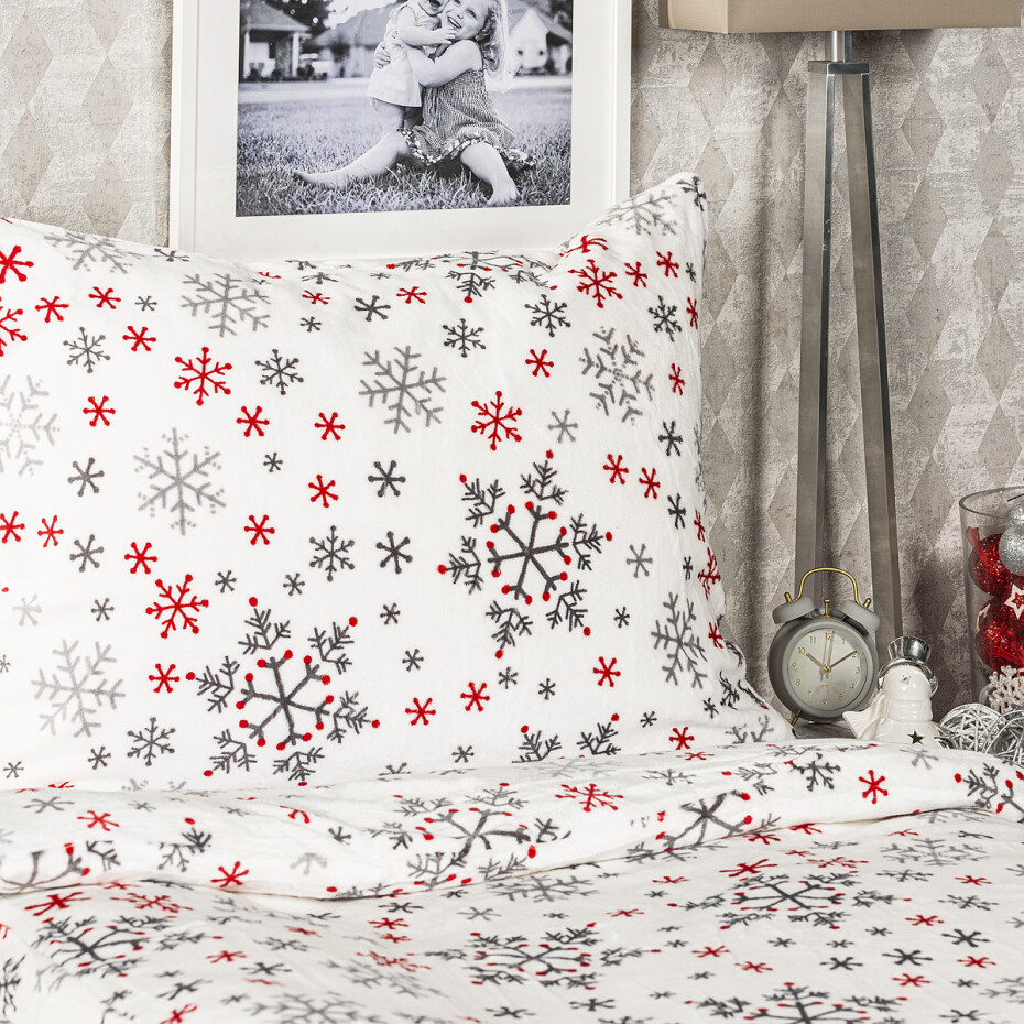 4Home Povlečení mikroflanel Snowflakes, 140 x 220 cm, 70 x 90 cm - main (2)