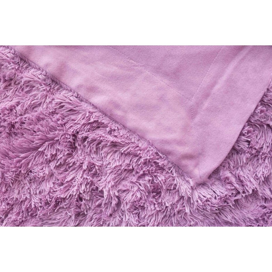Jerry Fabrics Deka s dlouhým vlasem Riccia fialová, 150 x 200 cm, 150 x 200 cm - main (2)