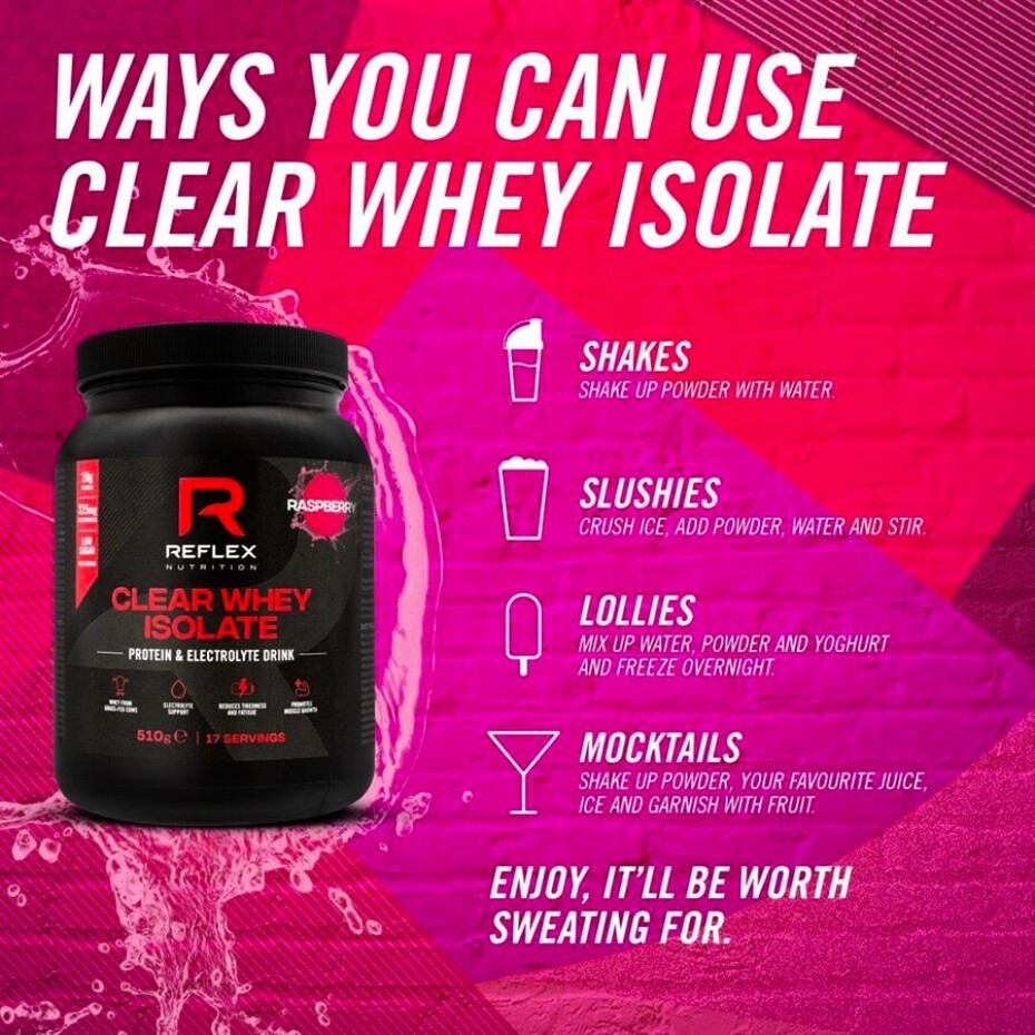 Reflex Nutrition Clear Whey Isolate 510 g malina - main (2)