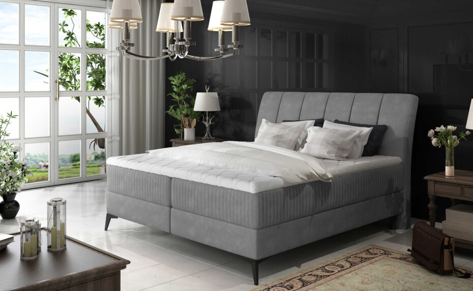 Artelta Manželská postel ADERITO Boxspring | 160 x 200 cm Barva: Paros 5 / Paros 5 - main (0)