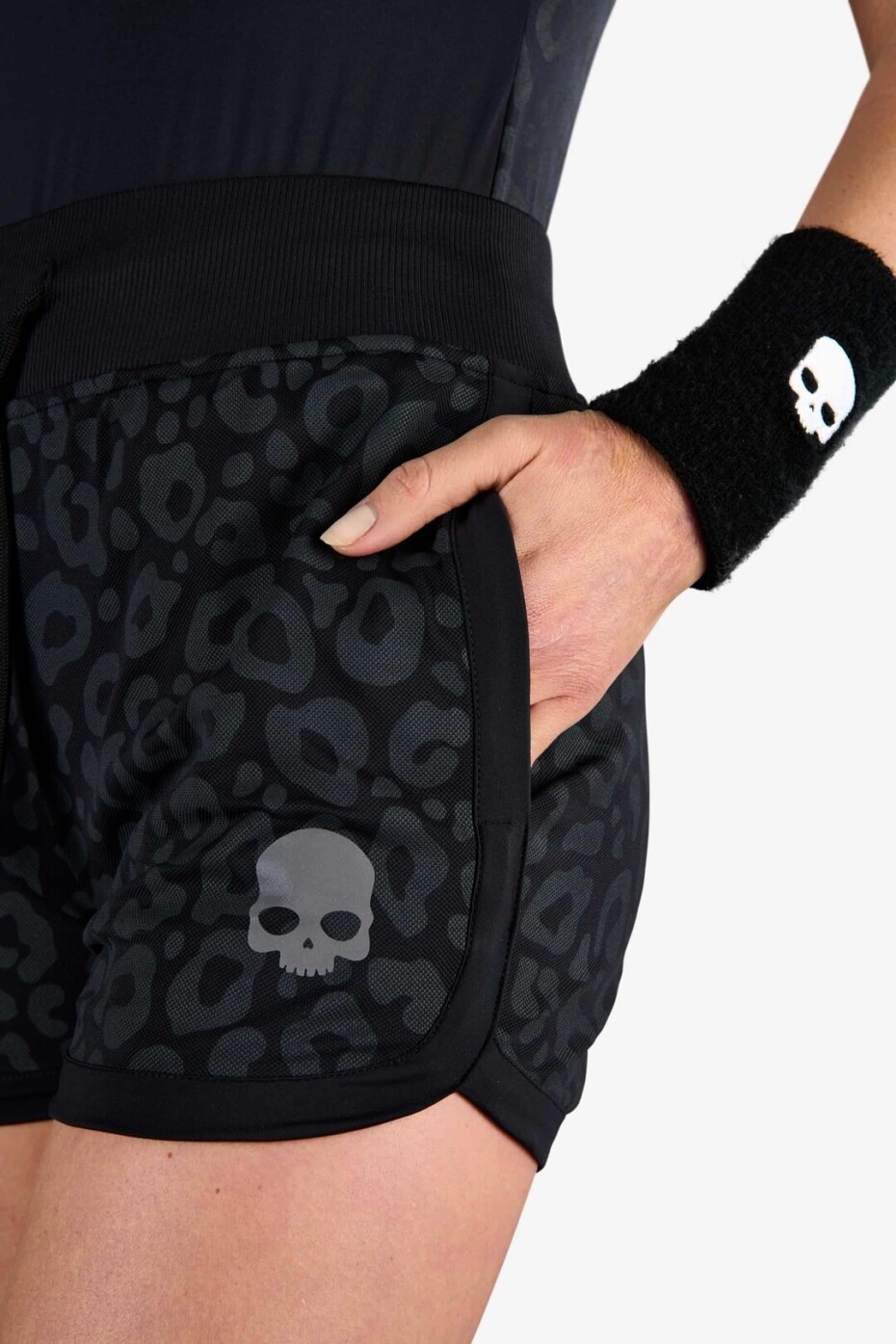 Dámské šortky Hydrogen  Panther Tech Shorts Black M - main (2)