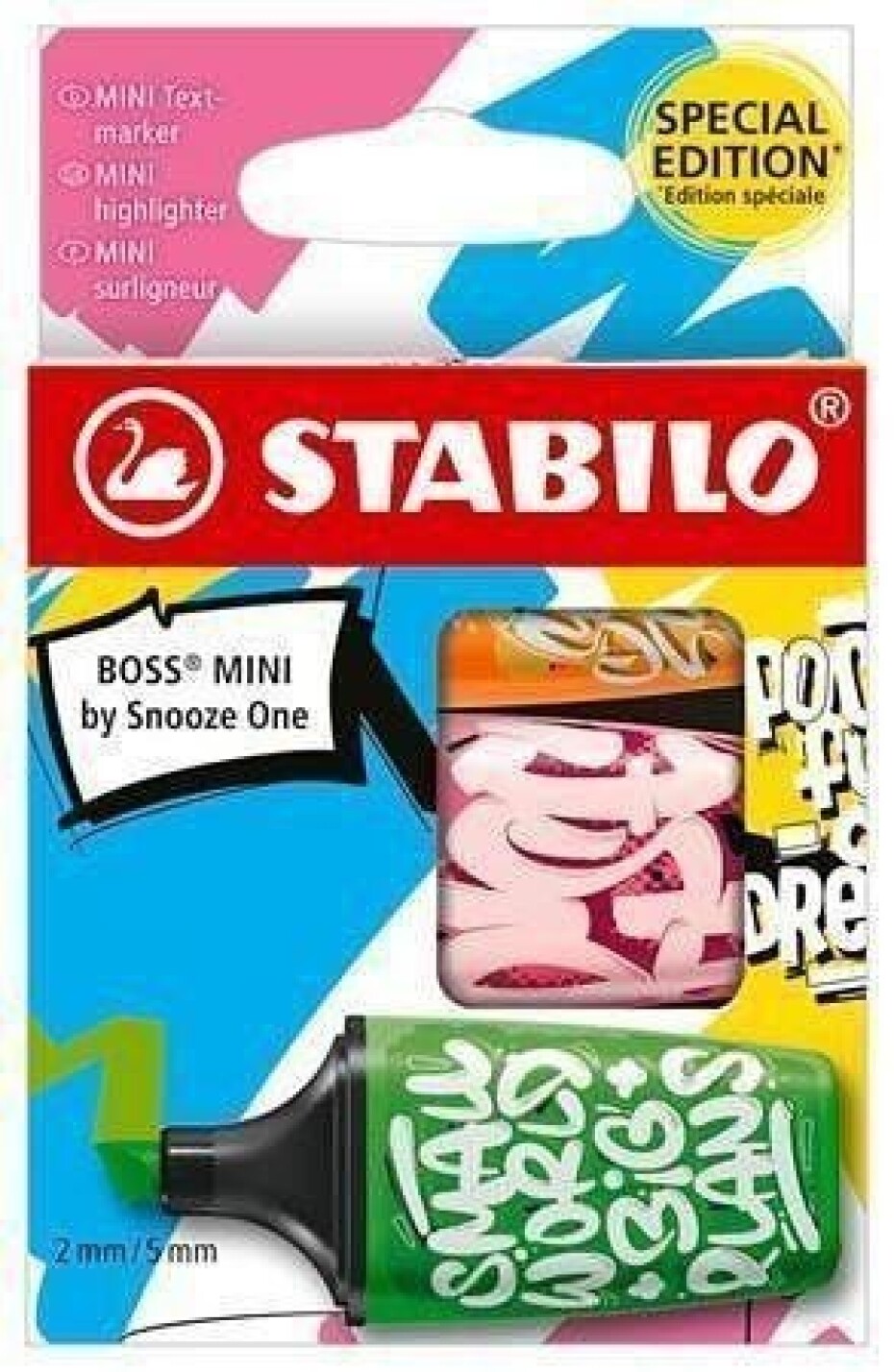 STABILO BOSS MINI by Snooze One - oranžová, růžová, zelená - main (0)
