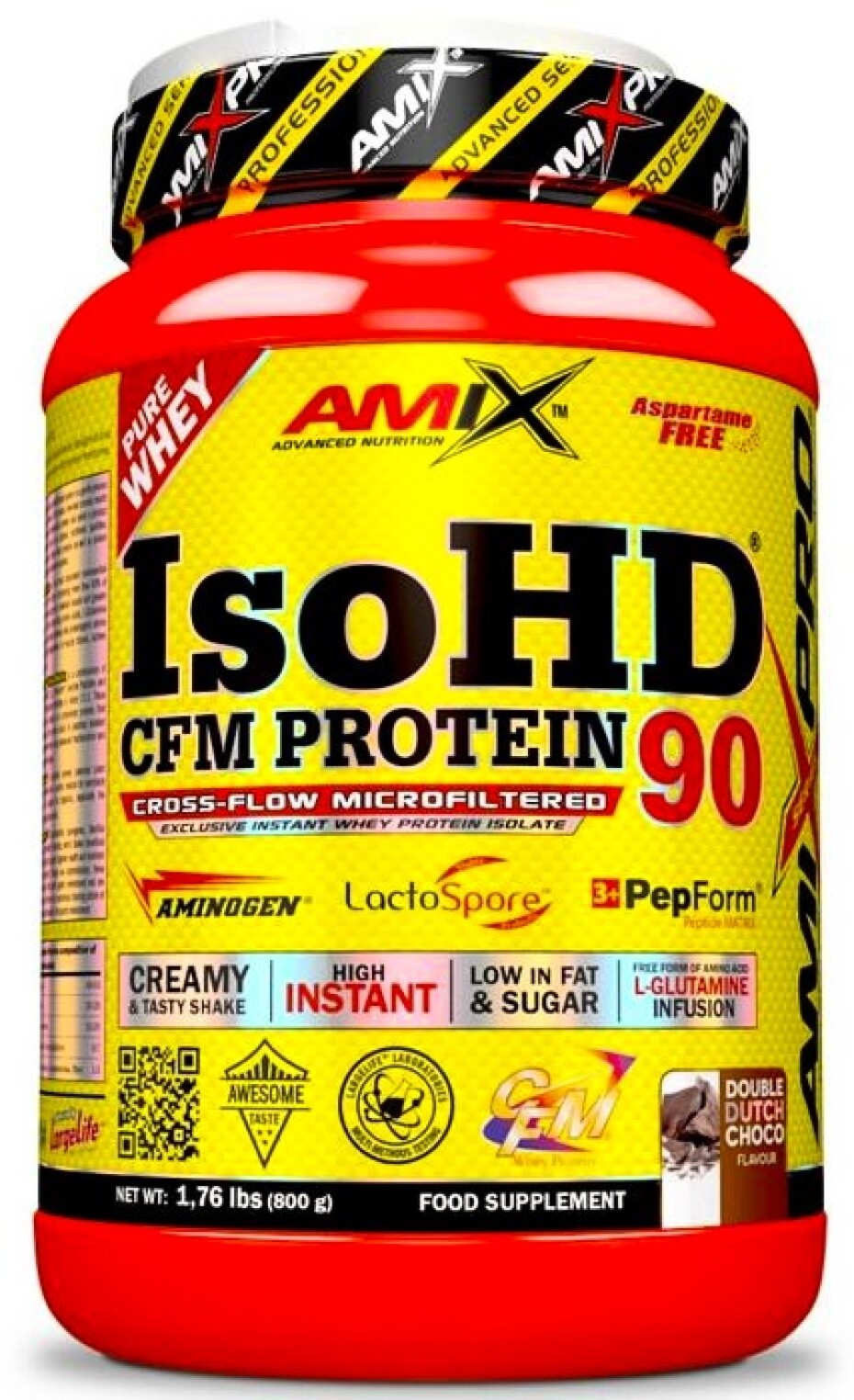 Amix Nutrition IsoHD 90 CFM Protein 800 g mocca - čokoláda - káva - main (0)