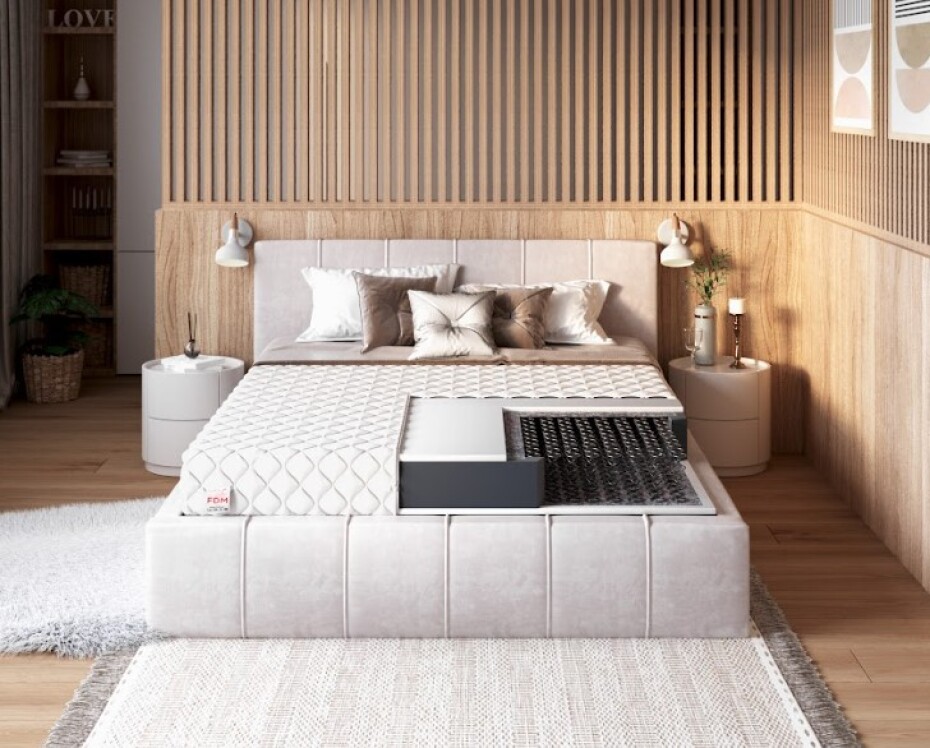FDM Pružinová matrace PESARO Jersey | 180 x 200 cm - main (4)