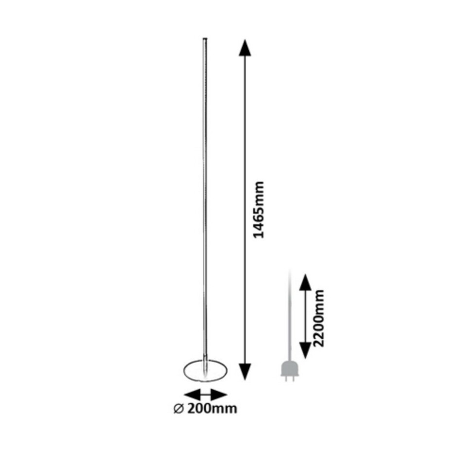 Rabalux 74005 stojací LED lampa Luigi, 18 W, černá - main (4)