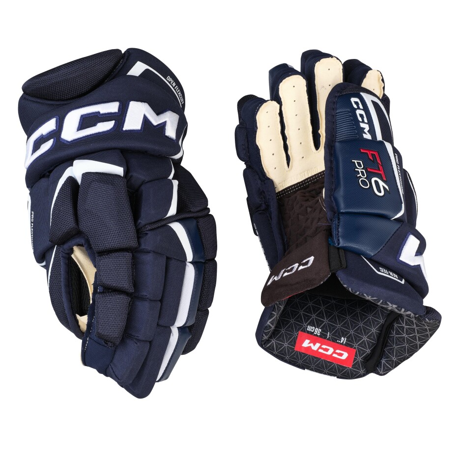 Hokejové rukavice CCM JetSpeed FT6 Pro Navy/White Junior 12 palců - main (2)