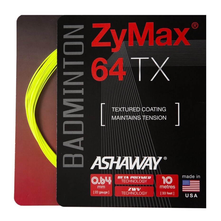 Badmintonový výplet Ashaway  Zymax 64 TX Optic Yellow Set - main (0)
