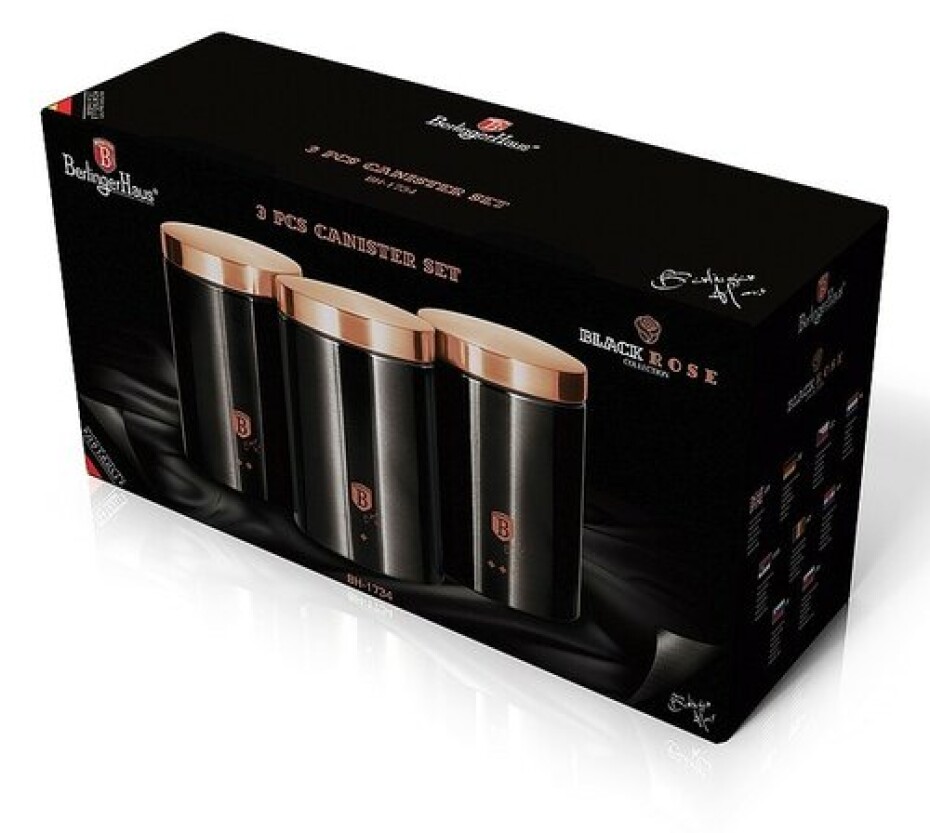 Berlinger Haus 3dílná sada dóz Black Rose Collection - main (1)