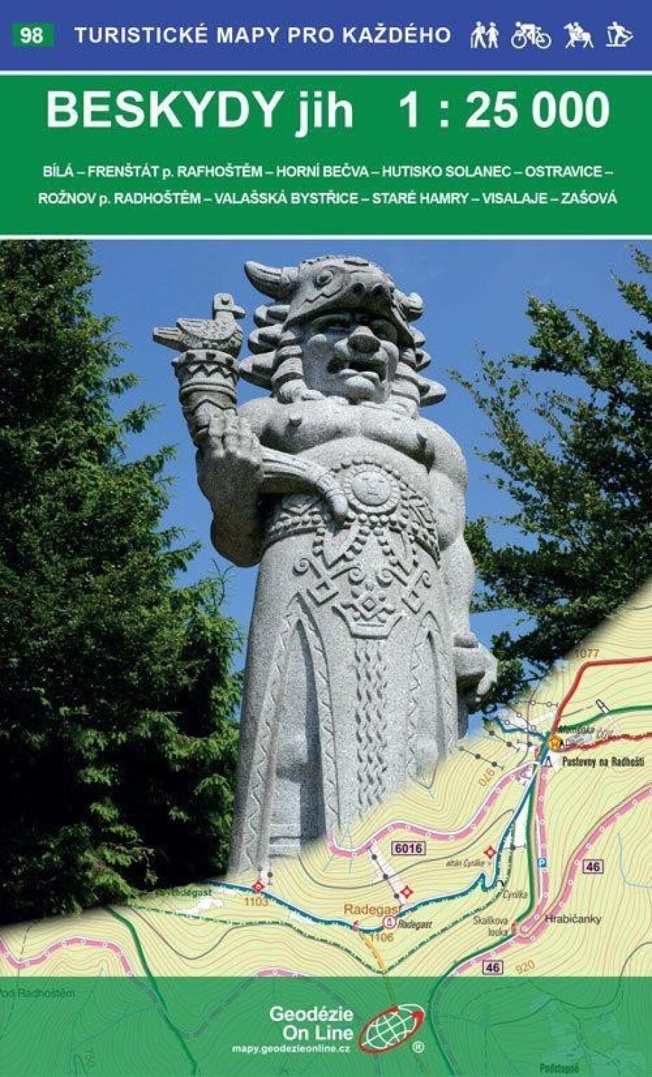 Beskydy -  jih 1:25 000 / 98 Turistické mapy pro každého - main (0)