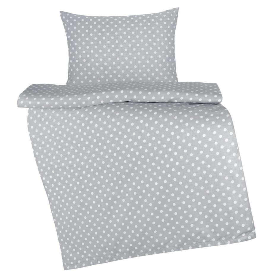 Bellatex Dětský set polštáře a přikrývky Puntíky šedá, 75 x 100 cm, 42 x 32 cm - main (0)