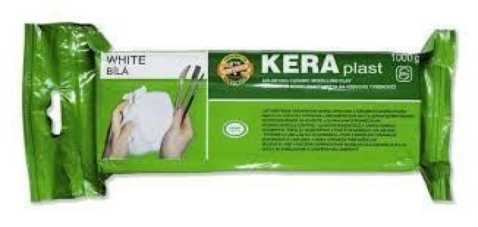 Koh-i-noor modelovací hmota KERAPLAST - bílá 1000g - main (0)