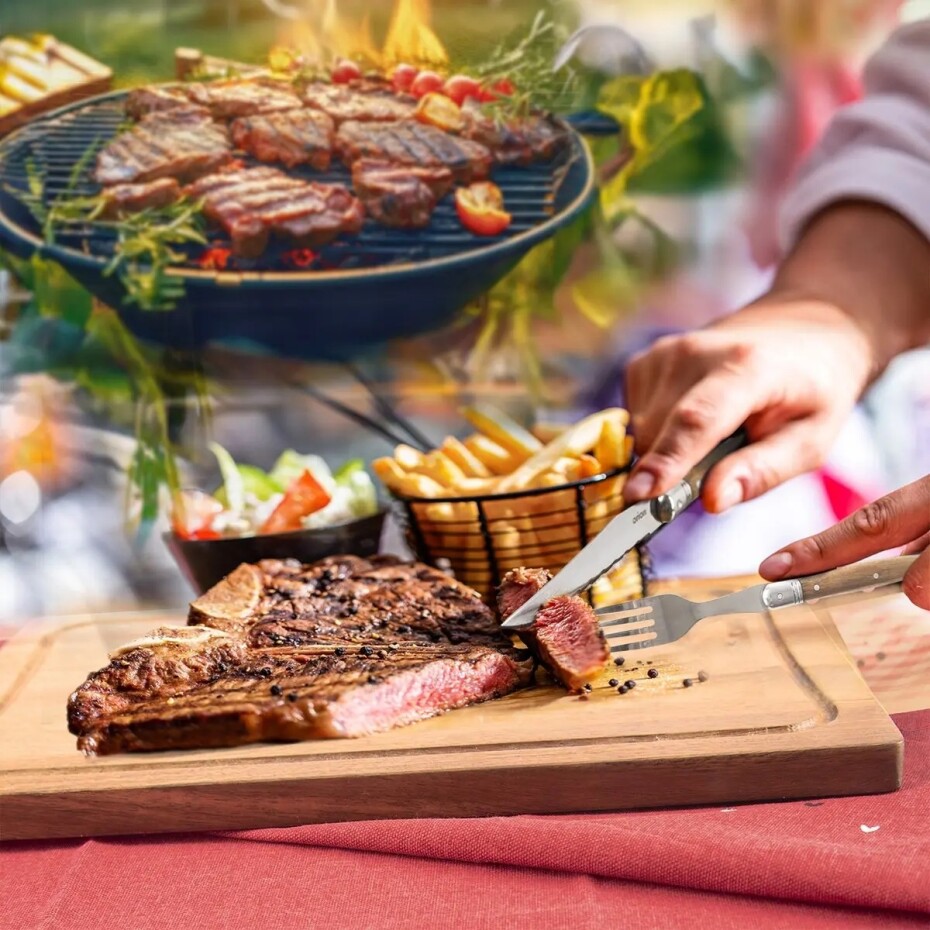 Orion Steaková sada - nůž, vidlička, vidlice, prkénko, 15 ks - main (2)