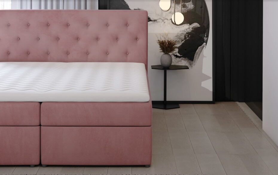 Artelta Manželská postel LOREE Boxspring | 140 x 200 cm Barva: Monolith 37 - main (9)