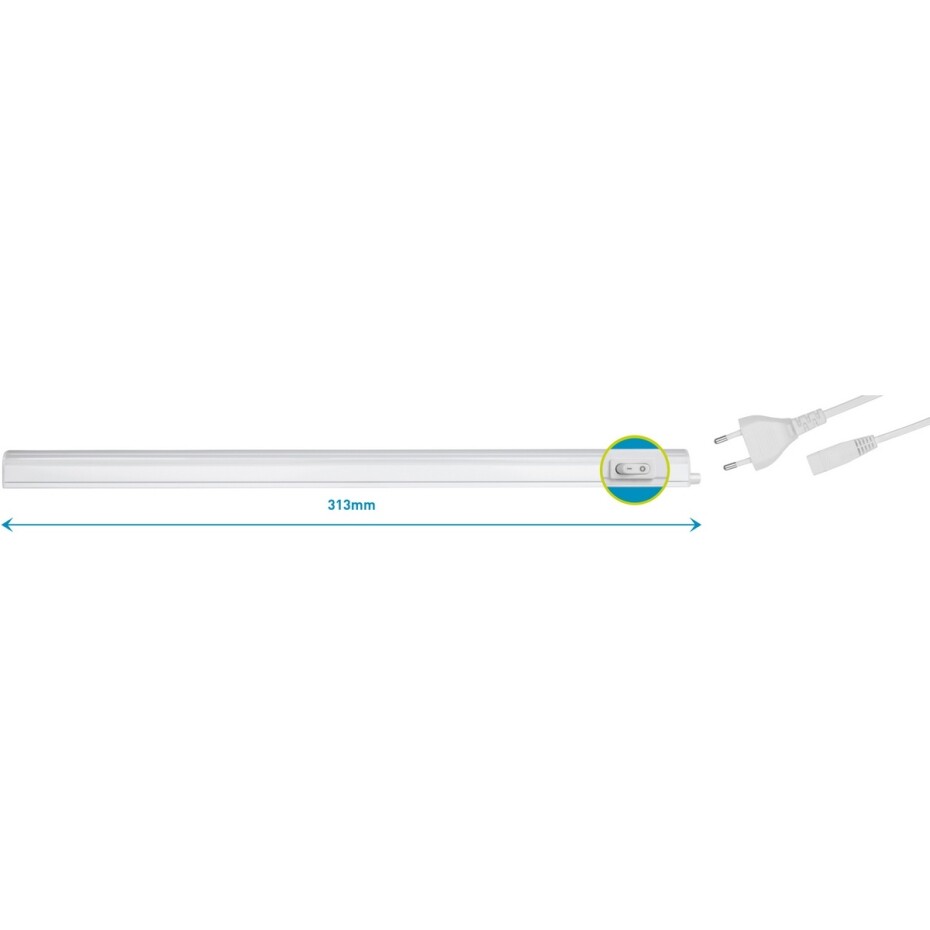 Retlux RLL 503 Lineární LED svítidlo s trubicí T5 studená bílá, 31,3 cm - main (3)