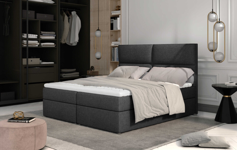 Artelta Manželská postel AMBER Boxspring | 140 x 200 cm Barevné provedení AMBER: Soft 33 - main (3)