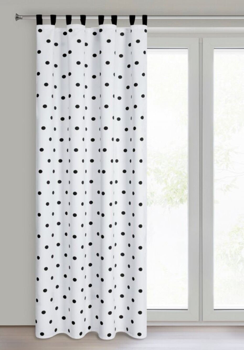 ArtFir Závěs BUSA PU | bílá/černá 140 x 270 cm - main (1)