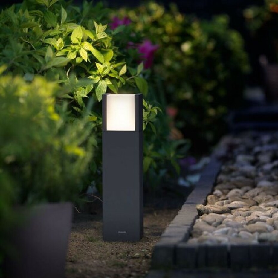 Philips Arbour UltraEfficient venkovní sloupkové LED svítidlo 3,8W 2700K 40cm, antracitová - main (2)