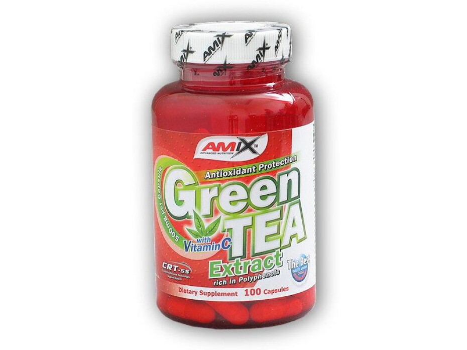 Amix Green TEA Extract with vitamin C 100 kapslí - main (0)