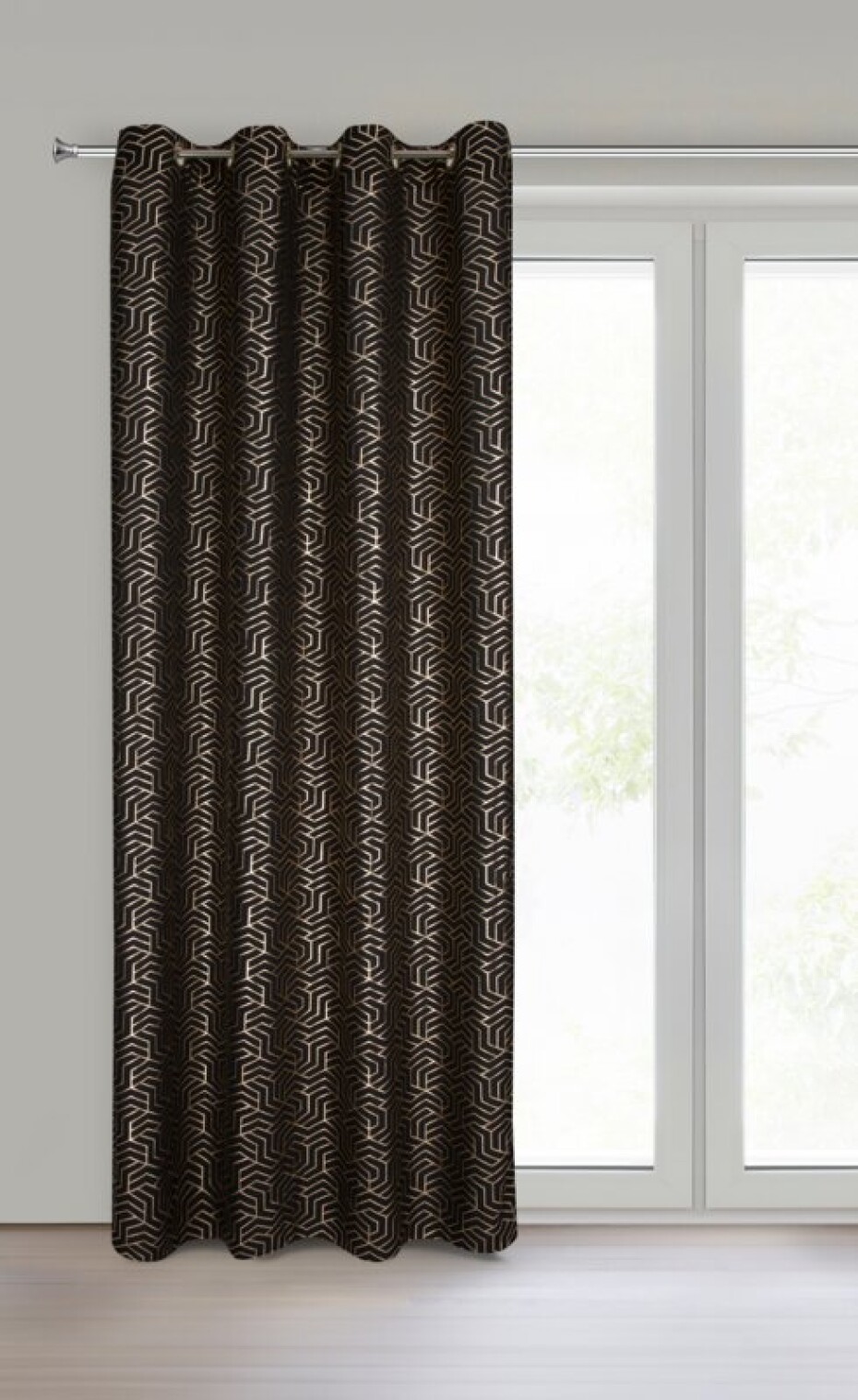 ArtFir Závěs SEMI K | černá 140 x 250 cm - main (2)