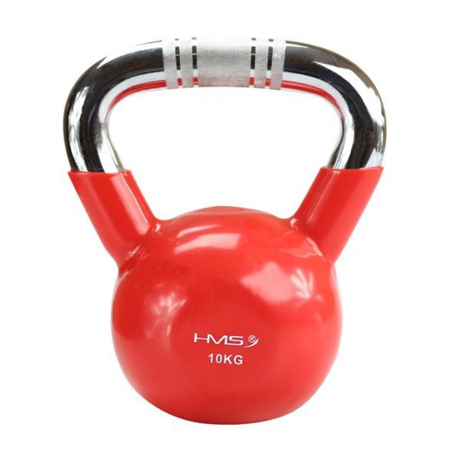 HMS Kettlebell s chromovaným úchopem KTC 10 kg červený - main (0)