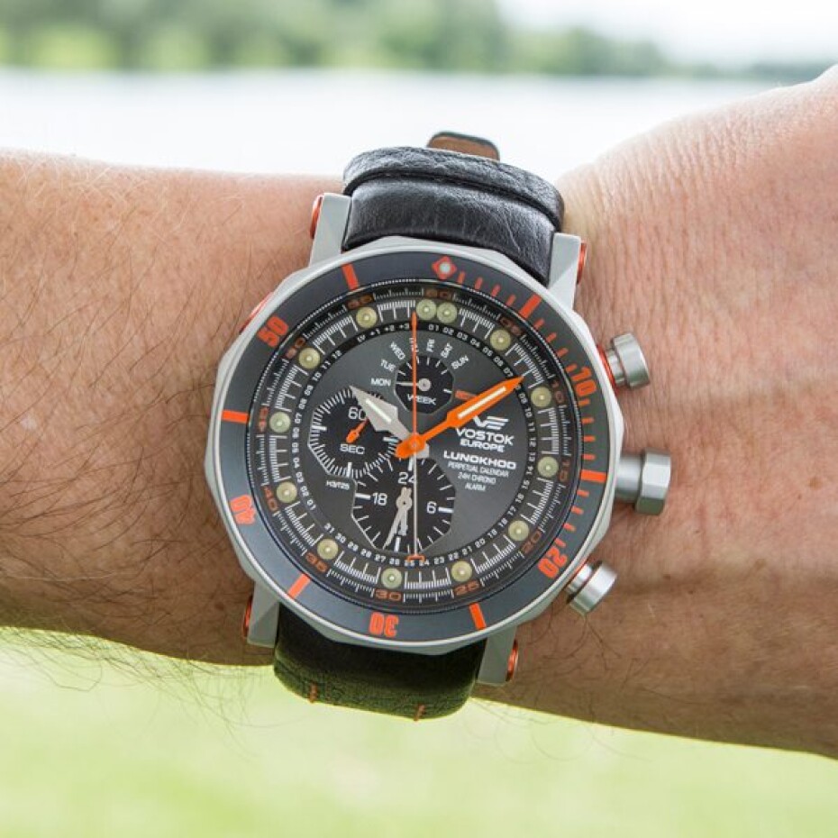 Vostok Europe Lunochod-2 Multifuncional Line YM86/620A506 - Černý silikonový řemínek - main (4)