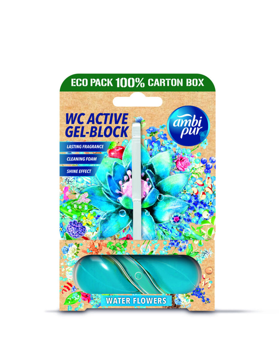 Ambipur WC Active gel-blok vodní květy 45 g - main (0)