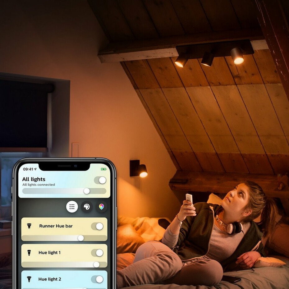 Philips Hue 53090/30/P9 LED bodové svítidlo Runner 1x5,5W | GU10 | 2200-6500K - Bluetooth, inteligentní  - main (6)