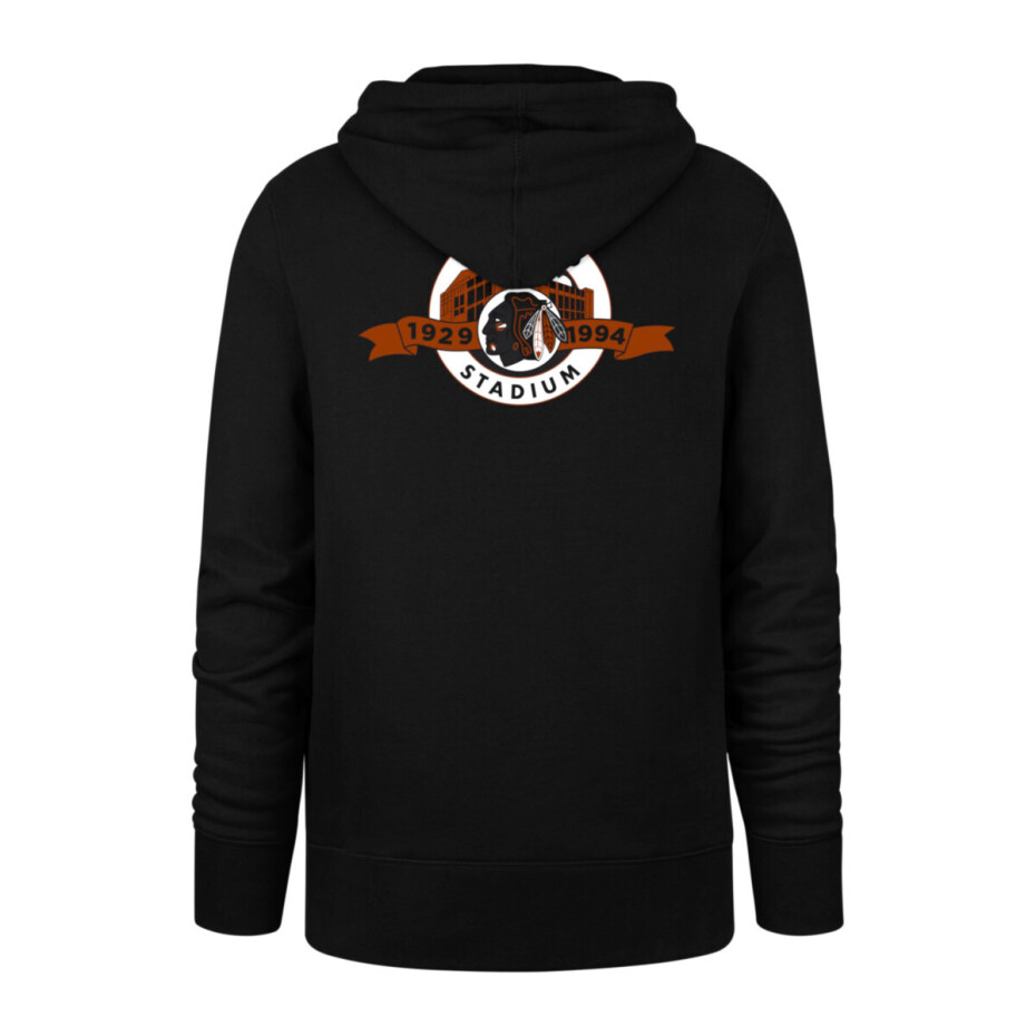 Pánská mikina 47 Brand  NHL Chicago Blackhawks Imprint Backer 47 BURNSIDE Hood M - main (1)