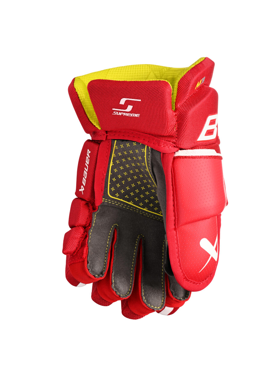 Hokejové rukavice Bauer Supreme M3 Red Junior 10 palců - main (1)