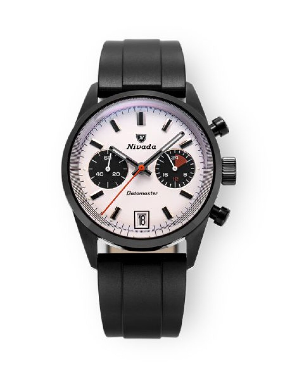 Nivada Grenchen Datomaster Black - Black Racing Leather - main (2)