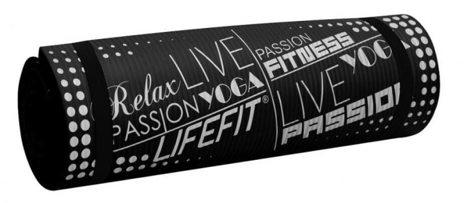 Lifefit Podložka Yoga MAT Exkluziv Plus 180x58x1,5cm černá - main (0)