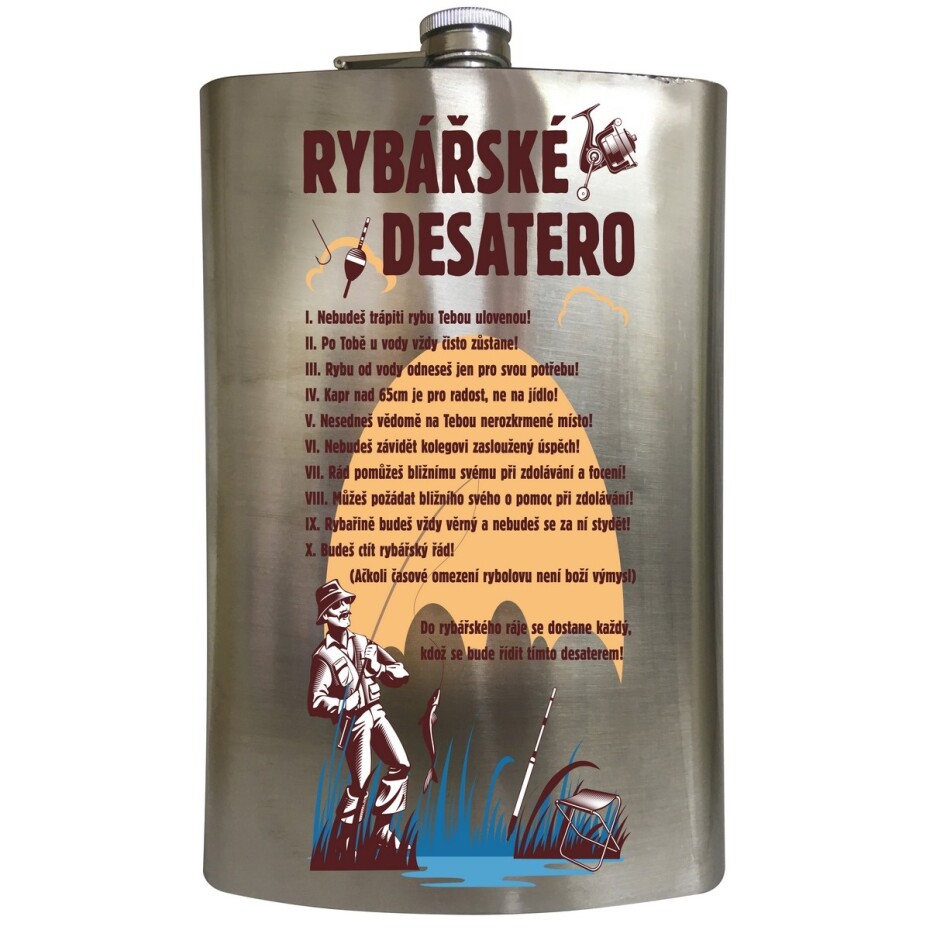 Bohemia Gifts Placatka na alkohol - Rybář, 1,8 l - main (0)