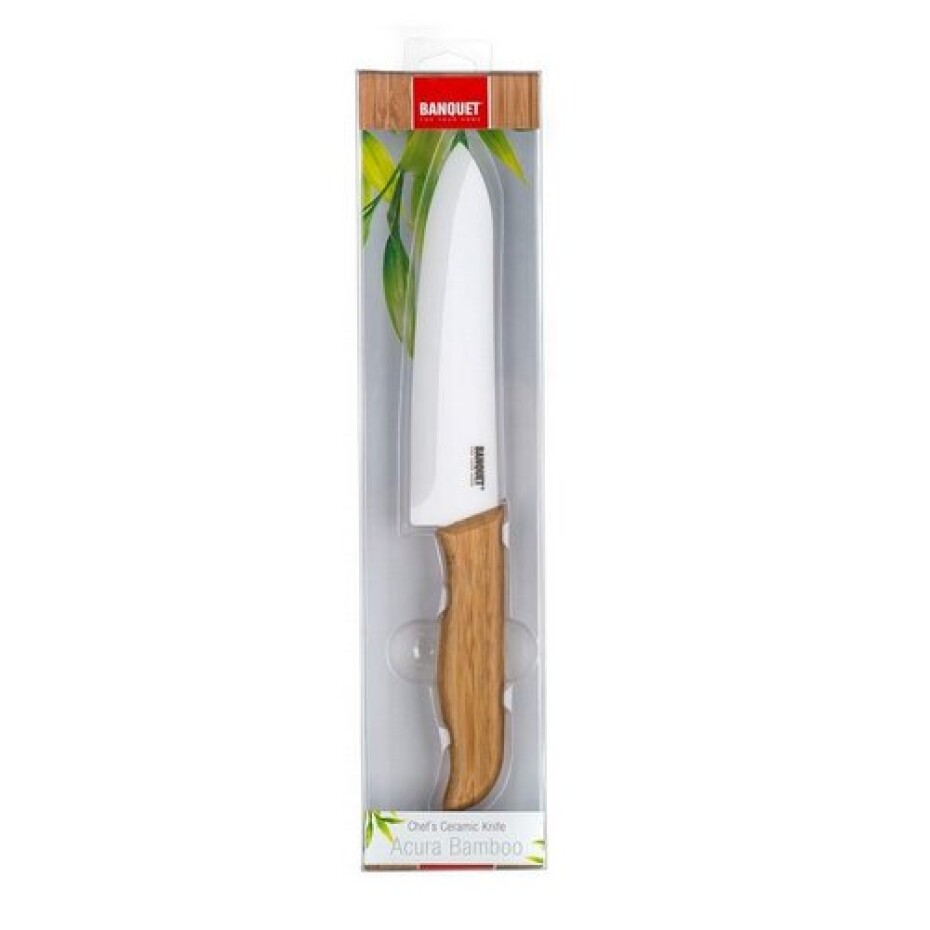 Banquet Keramický nůž kuchařský Acura Bamboo, 27 cm - main (1)
