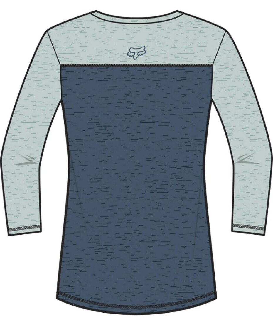 Dámský cyklistický dres Fox Ranger Womens Drirelease 3/4 Jersey Matte Blue XS - main (2)