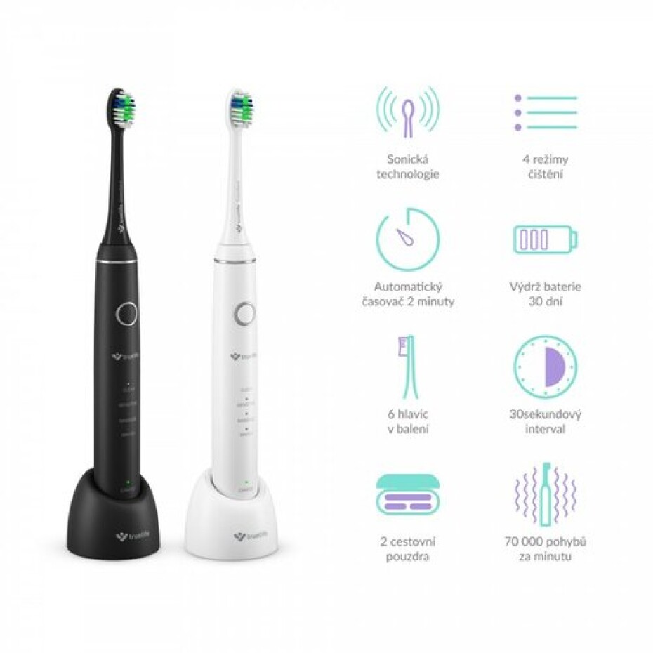 TrueLife Sada sonických kartáčků SonicBrush Compact Duo, 2 ks - main (2)