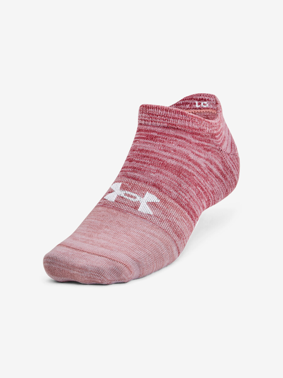 Ponožky Under Armour  Essential No Show 3pk-PNK  L - main (0)