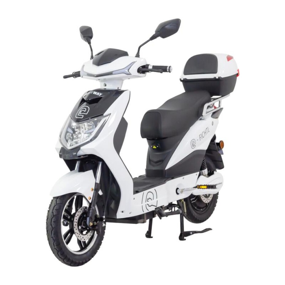 RACCEWAY Elektroskútr E-fichtl bílý-lesklý s baterií 12Ah + sleva 1500,- na příslušenství - main (0)