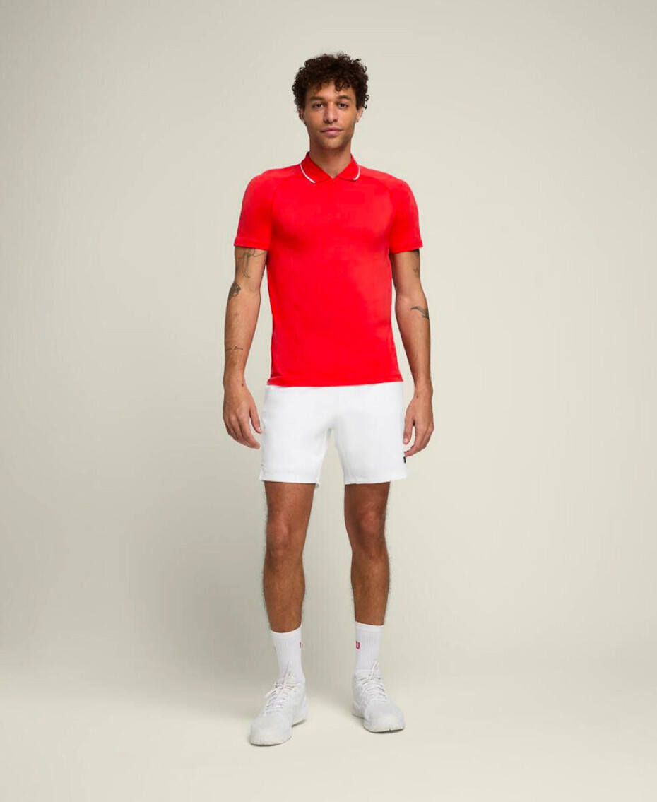 Pánské šortky Wilson  M Team Short 7" Bright White M - main (1)