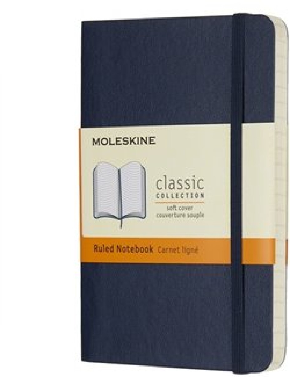 Moleskine Zápisník měkké desky A6 linkovaný modrý - main (0)