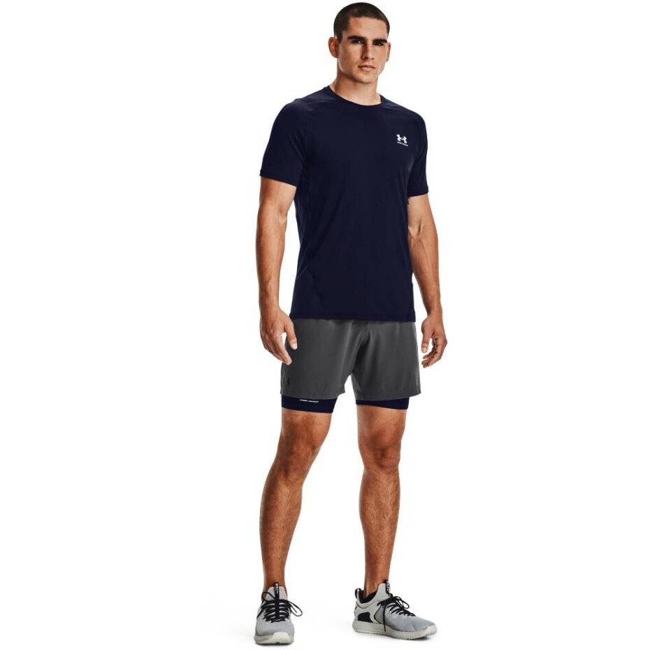 Pánské tričko Under Armour  HG Armour Fitted SS-NVY M - main (3)