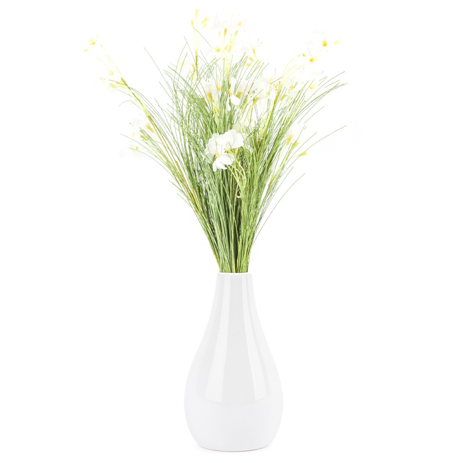 Umělé luční květy 51 cm, bílá - main (1)