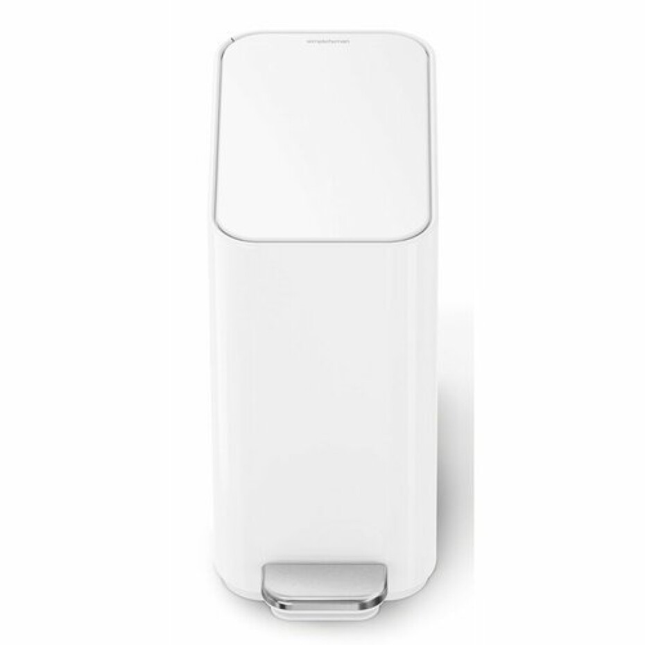 Simplehuman Úzký pedálový koš 5 l, bílá - main (1)